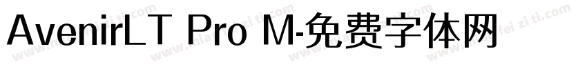 AvenirLT Pro M字体转换
